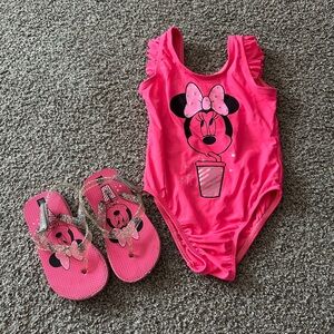 GAP Pink One Piece with Minnie Mouse Design